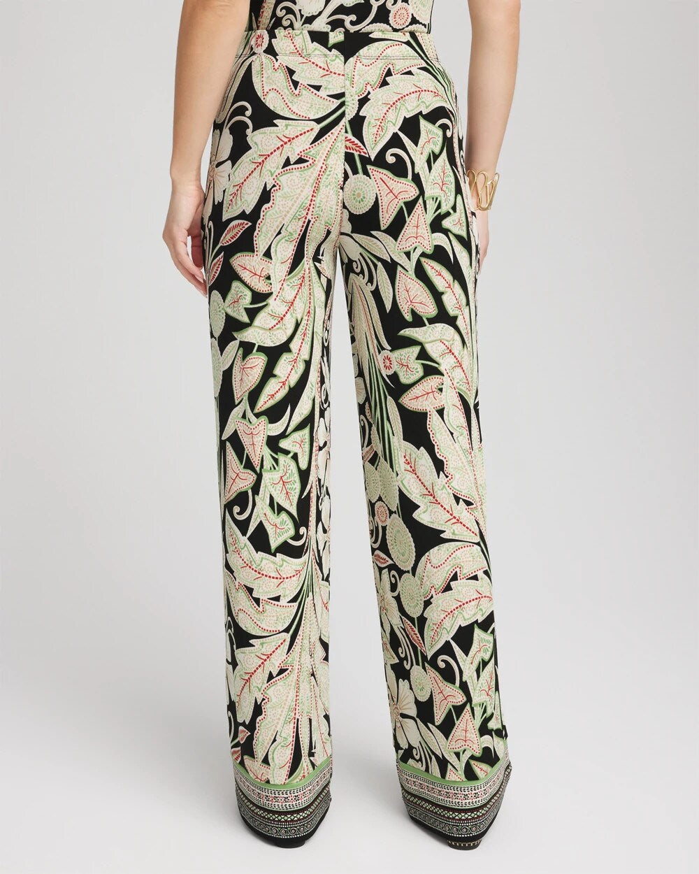 Chico's Petite Travelers™ Island-Motif Palazzo Pants
