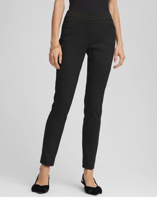 Chico's Petite Jacquard Brigitte™ Slim Ankle Pants