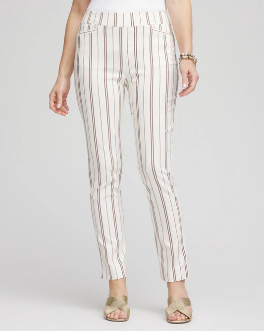 Chico's Petite Brigitte™ Striped Ankle Pants