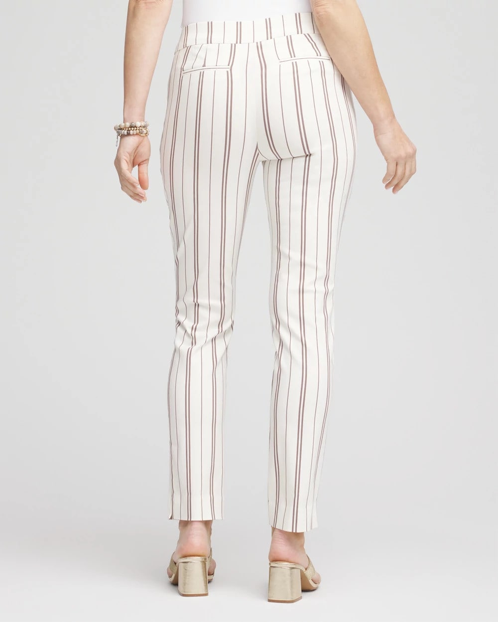Chico's Petite Brigitte™ Striped Ankle Pants