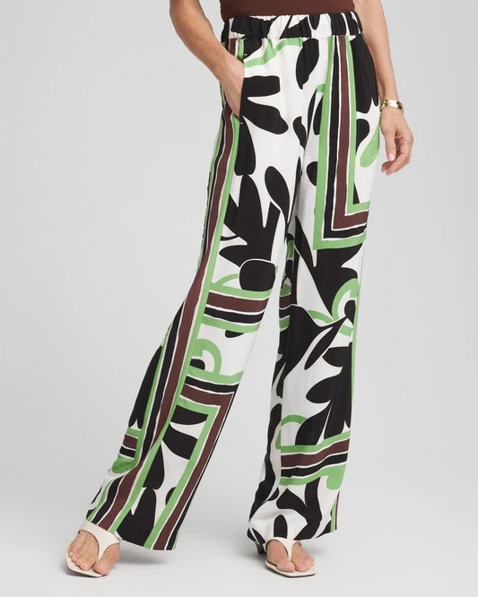 Chico's Petite Printed Silky Soft Pants