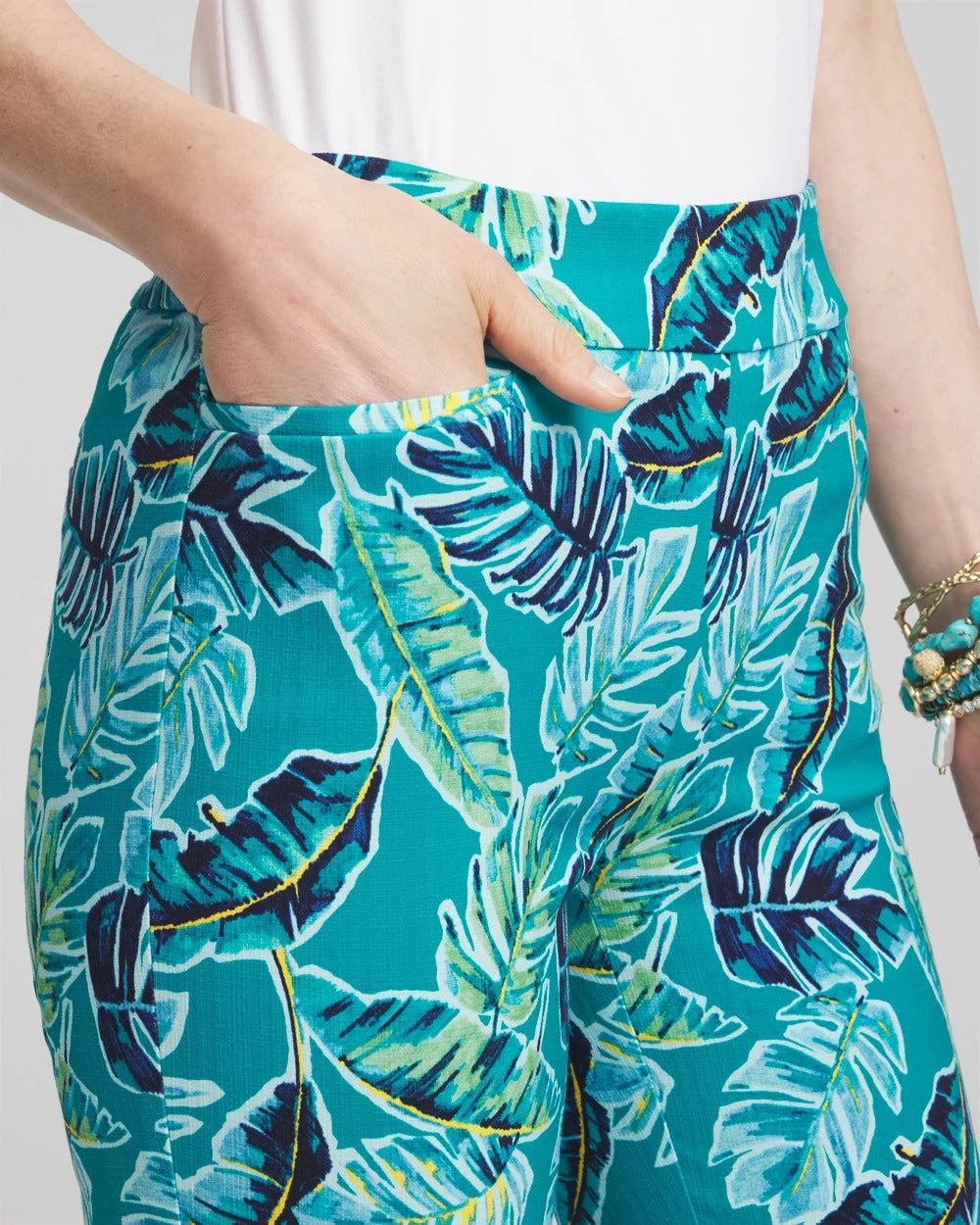 Chico's Brigitte™ Tropical Pull-On Ankle Pants