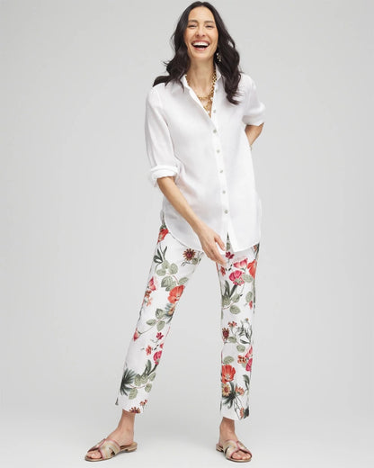 Chico's Petite Brigitte™ Slub Cropped Pants