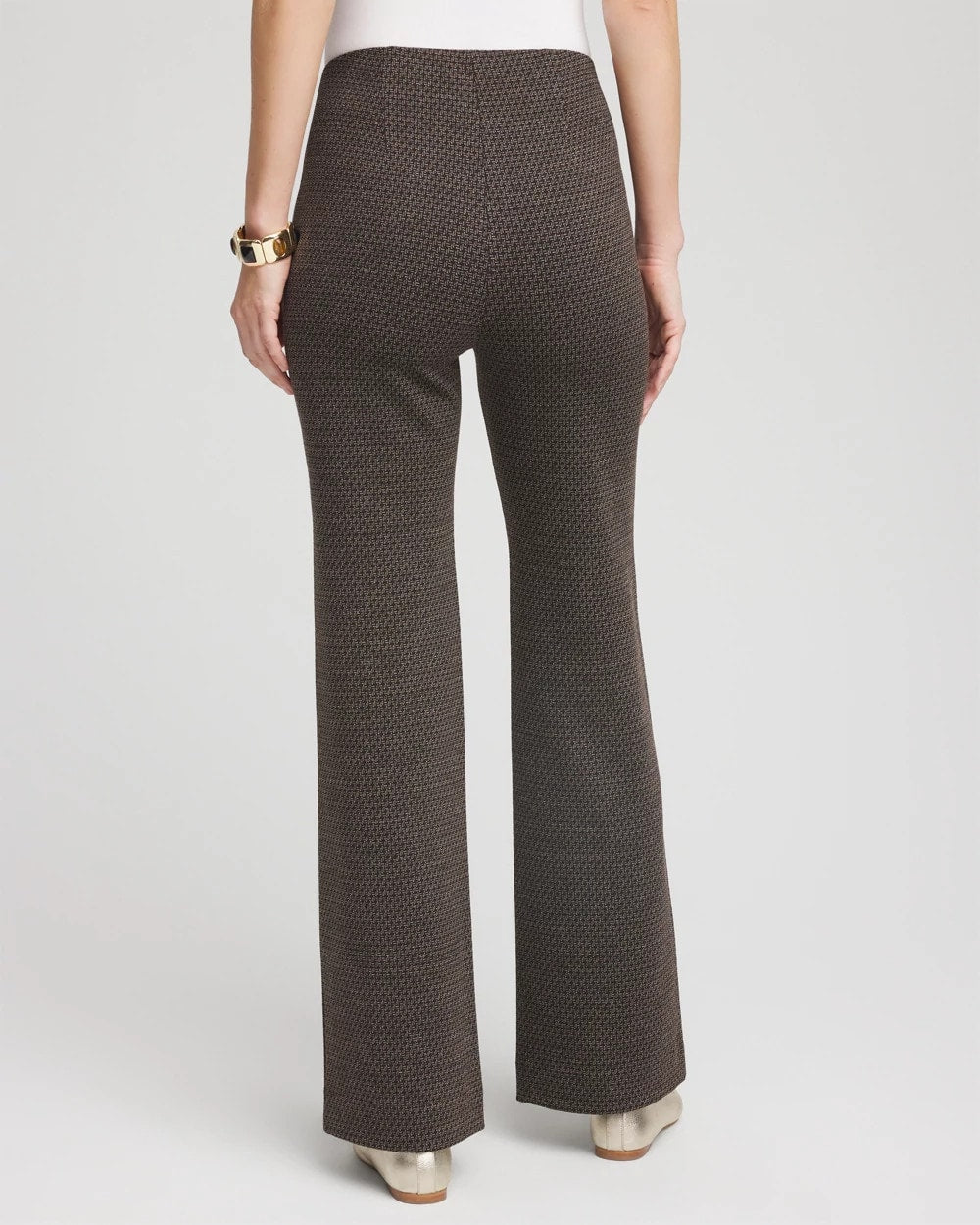 Chico's Juliet Jacquard Full-Length Ponte Pants