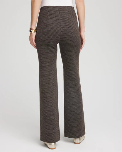 Chico's Juliet Jacquard Full-Length Ponte Pants