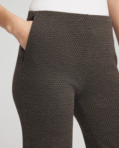Chico's Juliet Jacquard Full-Length Ponte Pants