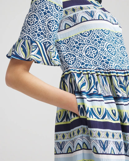 Chico's Petite Flutter-Sleeved Maxi Dress