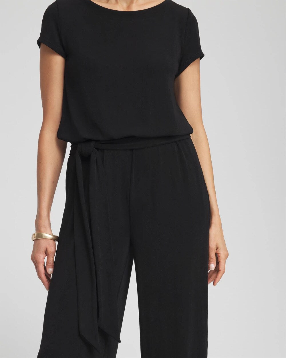 Chico's Petite Travelers™ Cap Sleeve Jumpsuit