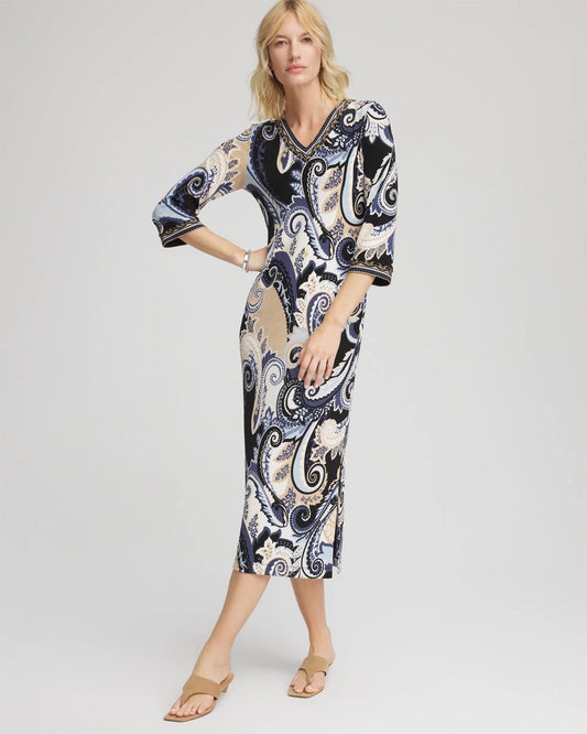Chico's Petite Travelers™ Paisley Maxi Dress