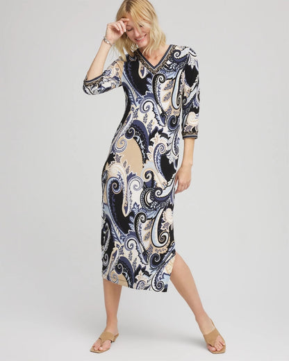Chico's Petite Travelers™ Paisley Maxi Dress