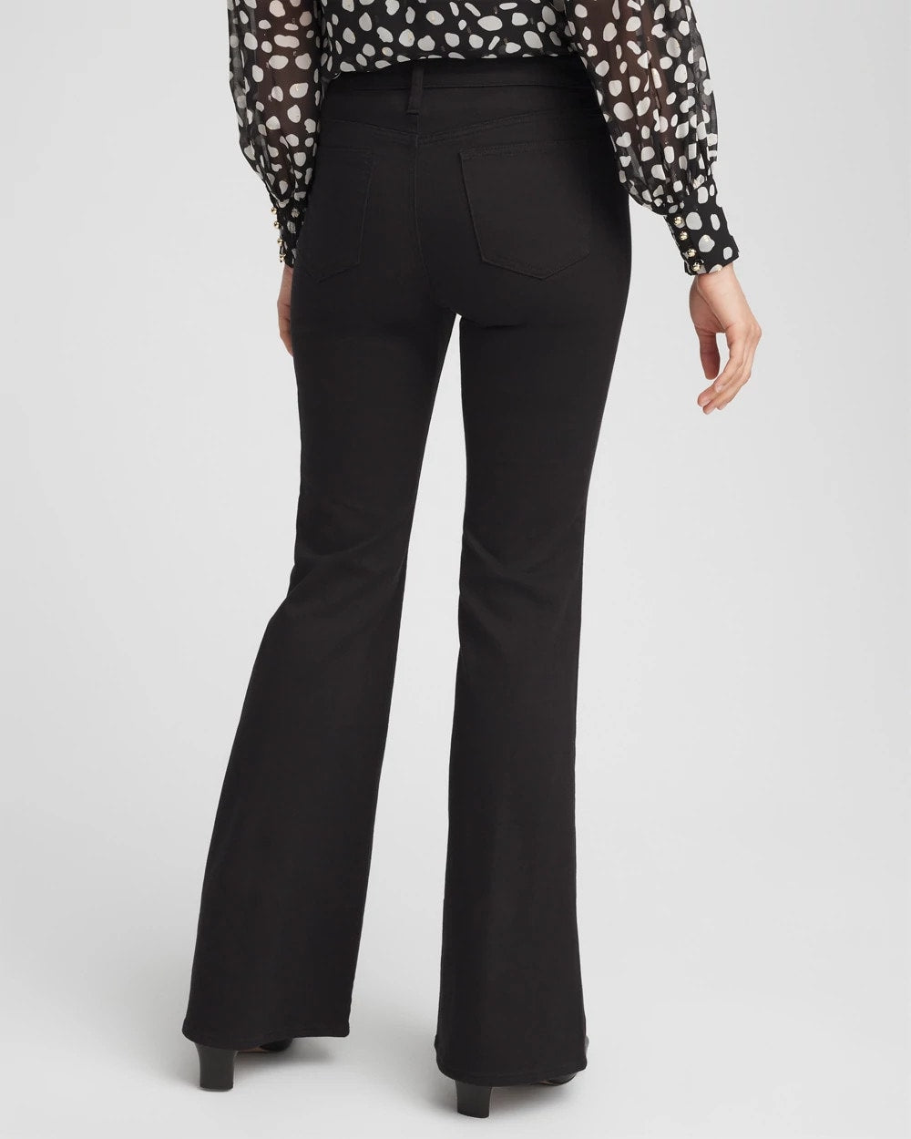 Chico's Petite Girlfriend Flared Leg Jeans