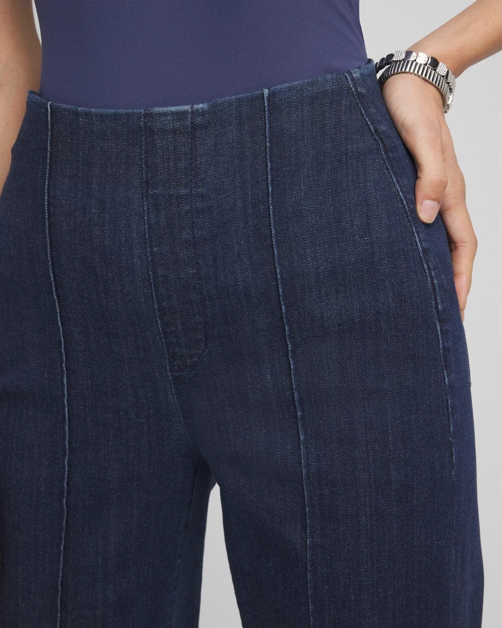 Chico's Petite Pull-On Wide-Leg Trouser Jeans