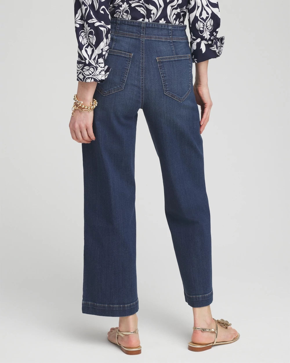 Chico's Petite Pull-on Wide Leg Cropped Pants