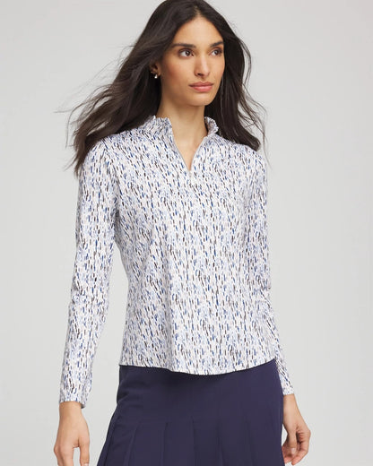 Chico's Zenergy® UPF Rice Ruffle Top