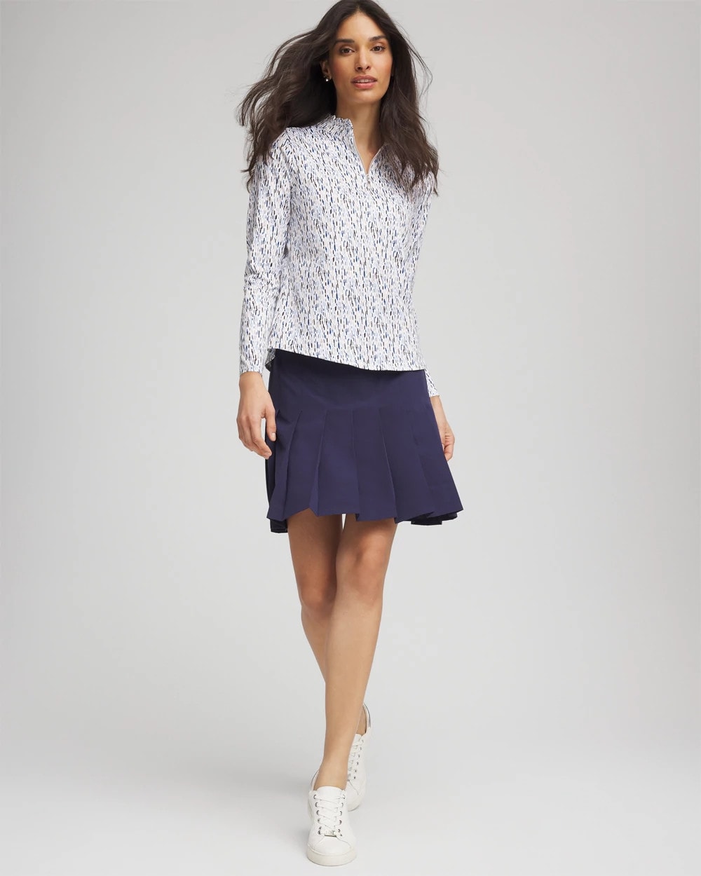 Chico's Zenergy® UPF Rice Ruffle Top
