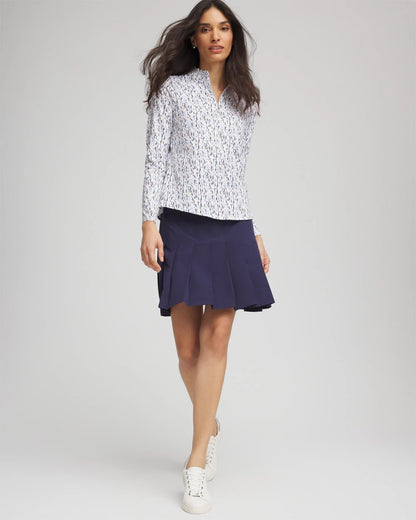 Chico's Zenergy® UPF Rice Ruffle Top