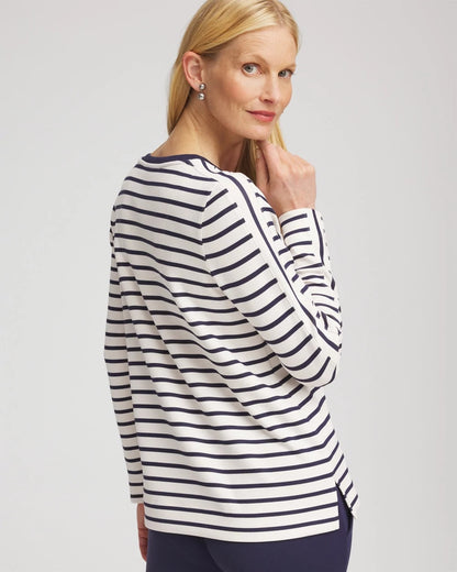 Chico's Zenergy® Soft Striped Top