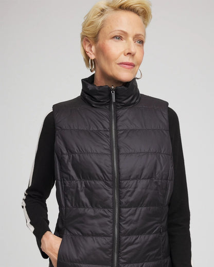 Chico's Zenergy® Reversible Velvet Puffer Vest