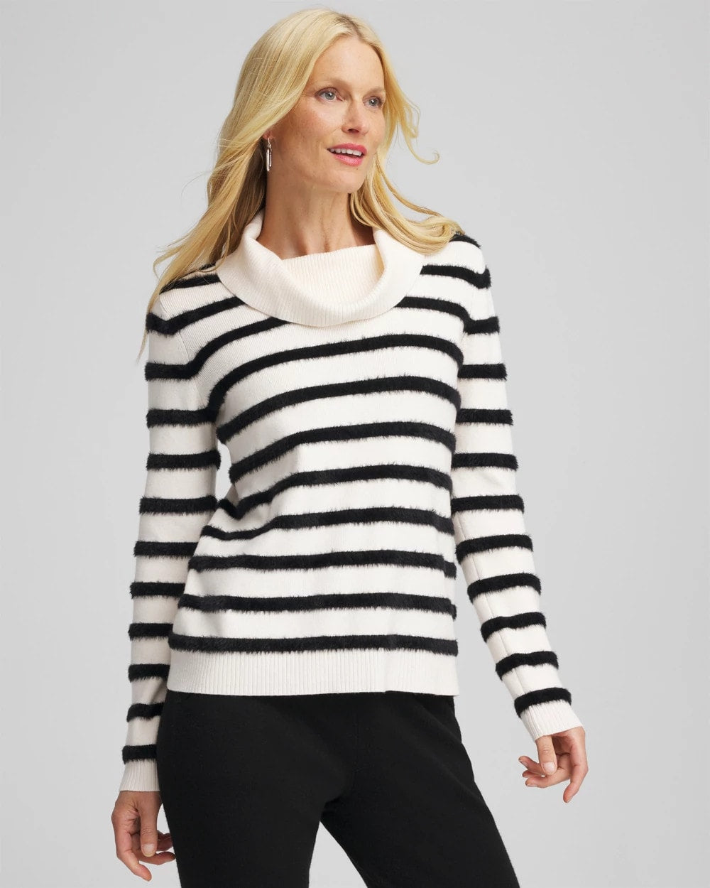 Chico's Zenergy® Luxe Eyelash Striped Sweater