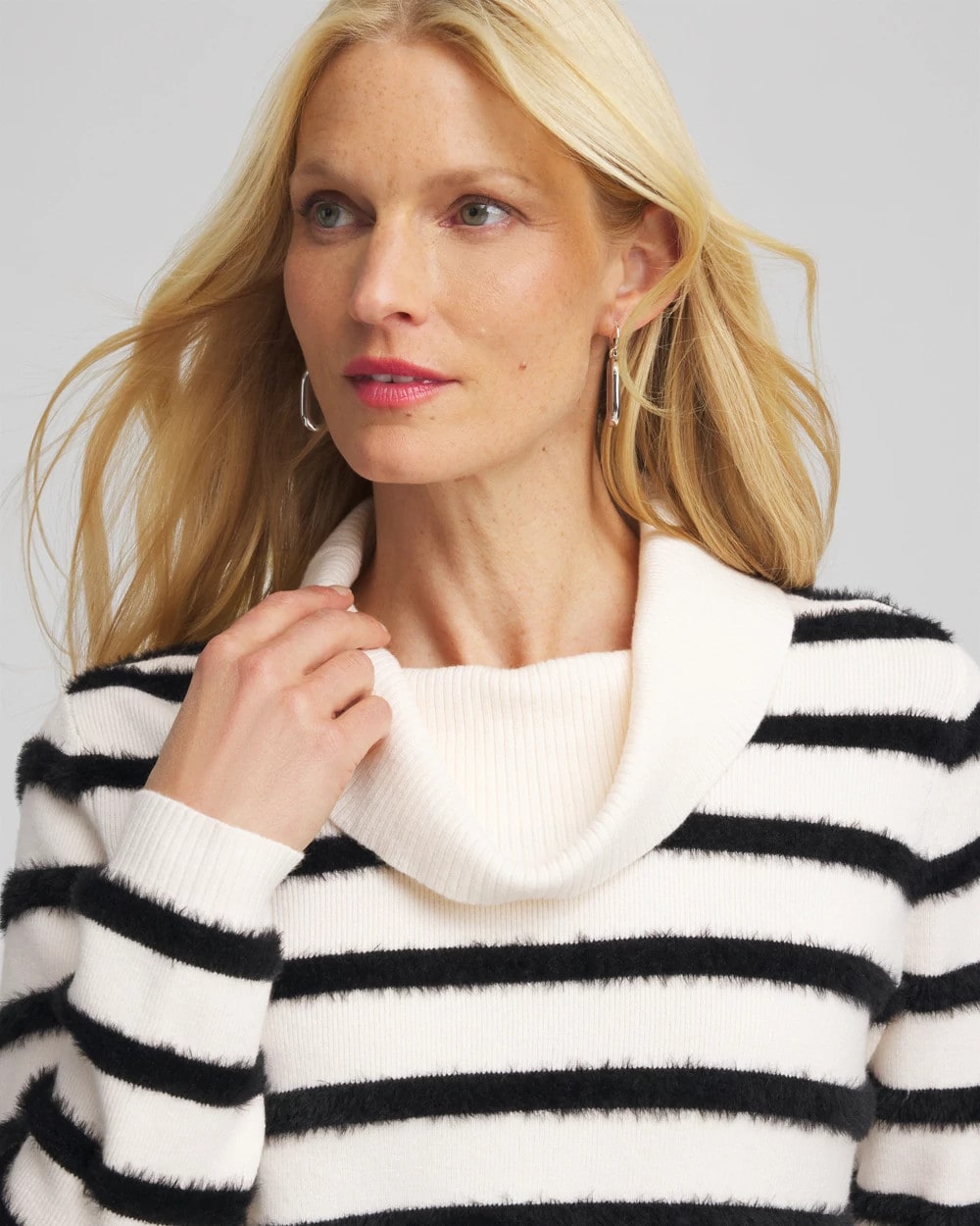 Chico's Zenergy® Luxe Eyelash Striped Sweater