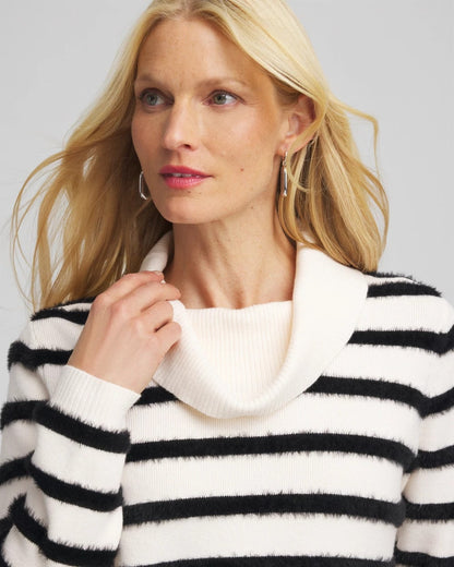 Chico's Zenergy® Luxe Eyelash Striped Sweater