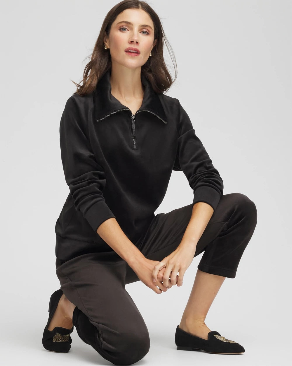Chico's Zenergy® Velour Pullover
