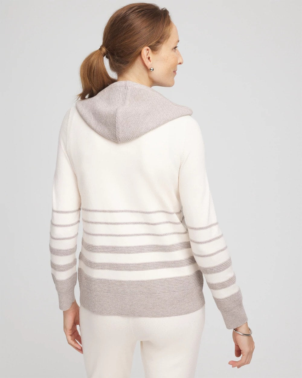 Chico's Zenergy® Luxe Metallic Striped Sweater