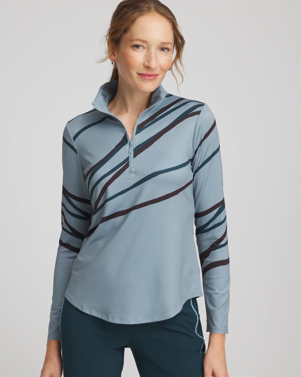 Chico's Zenergy® UPF Morocco Zip-Front Pullover
