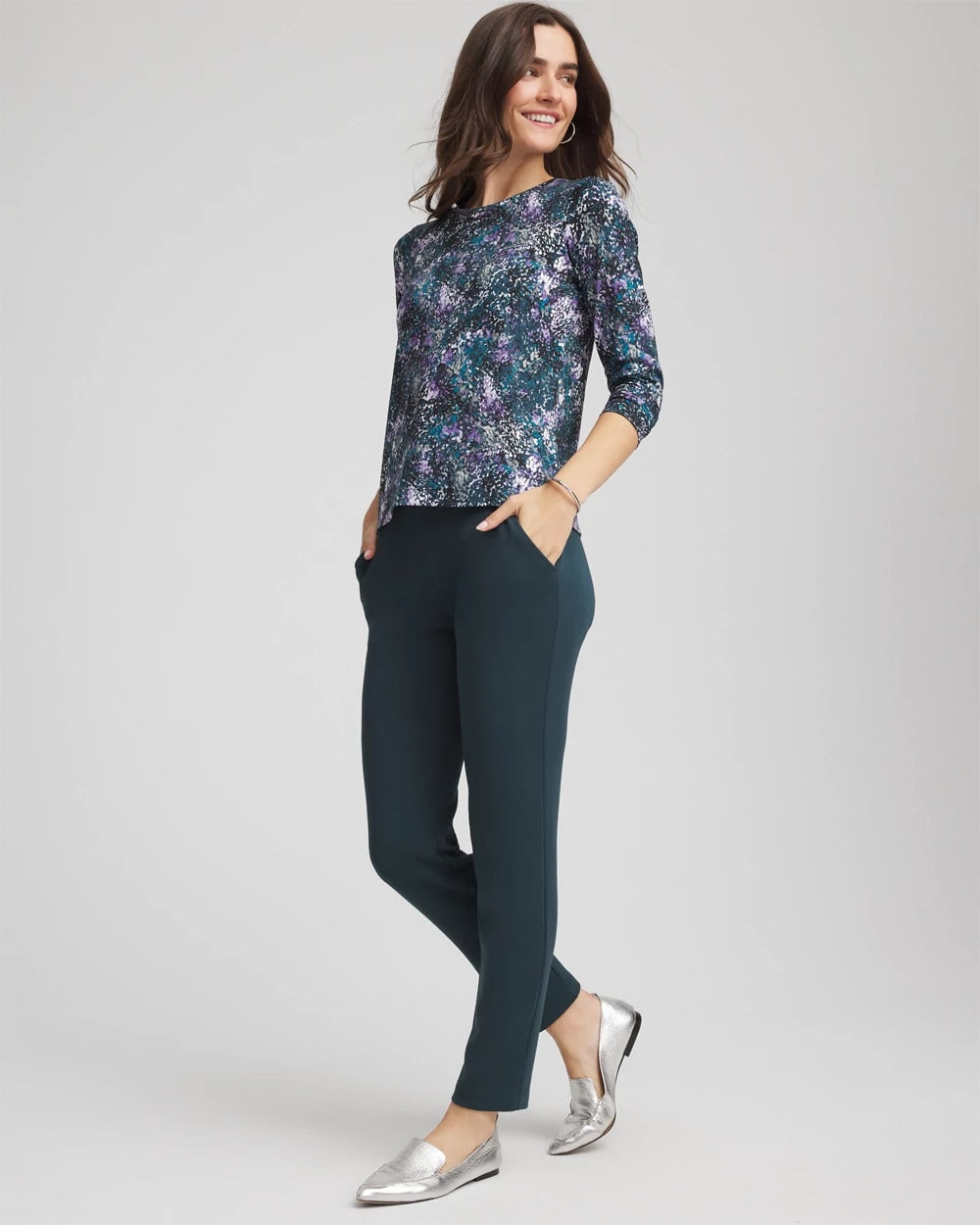 Chico's Zenergy® Soft Brushed Scattered Top