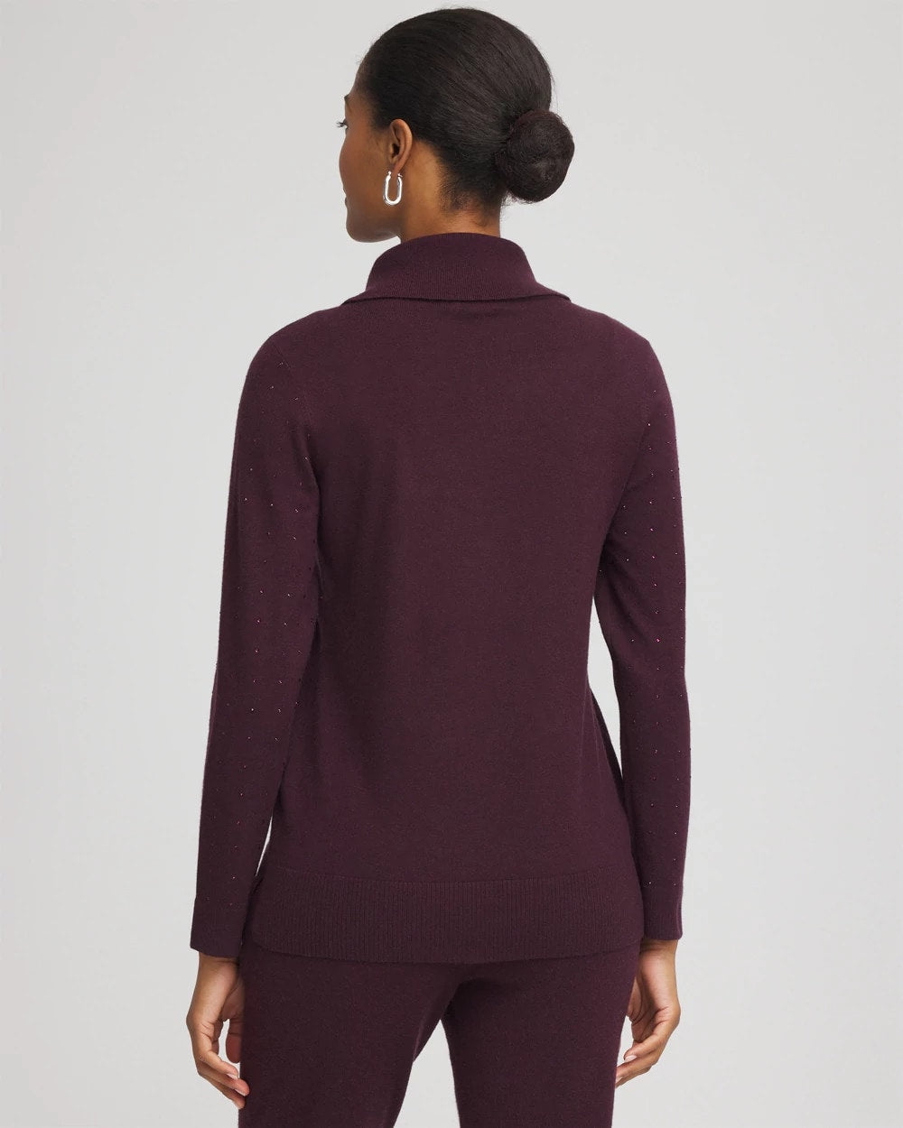 Chico's Zenergy® Luxe Diamante Cowlneck Tunic