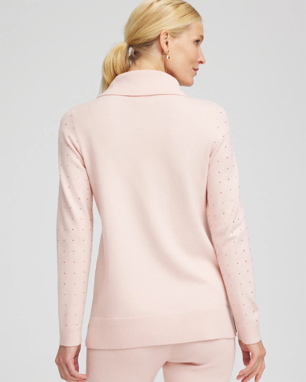 Chico's Zenergy® Luxe Diamante Cowlneck Tunic