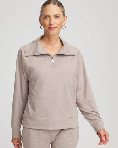 Chico's Zenergy® Cloud Half-Zip Pullover Top