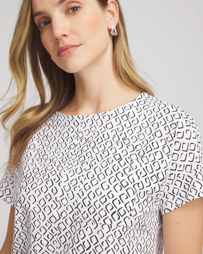 Chico's Zenergy® UPF Geo-Print Dolman Top