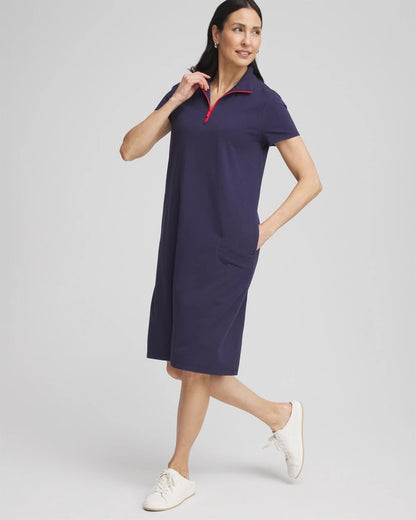 Chico's Zenergy® UPF Knit Half-Zip Dress