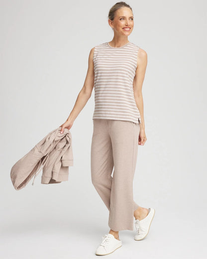 Chico's Zenergy® UPF Sleeveless Metallic-Striped Tank