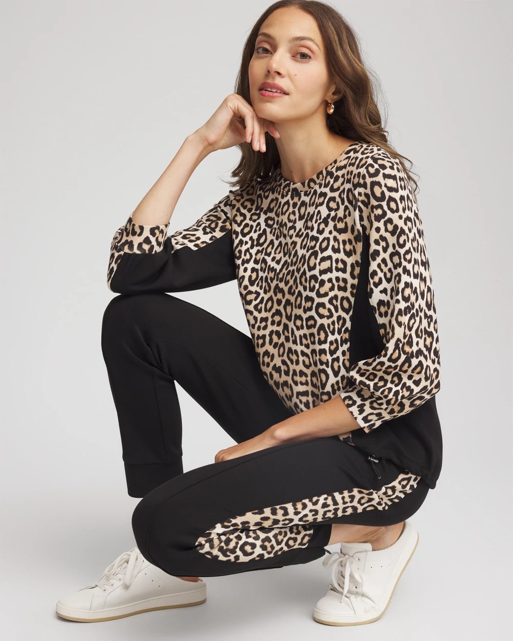 Chico's Zenergy® Animal-Print Bungee Top
