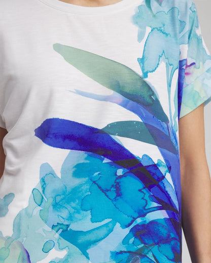 Chico's Zenergy® Floral Scoop Neck Tee