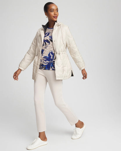 Chico's Zenergy® Water-Resistant Quilted Anorak Jacket