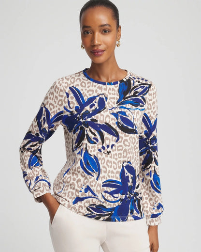 Chico's Zenergy® Soft Animal Print Top