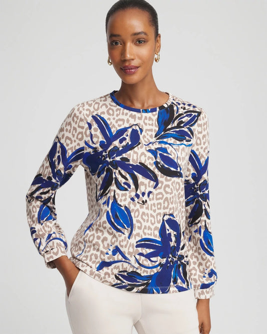 Chico's Zenergy® Soft Animal Print Top