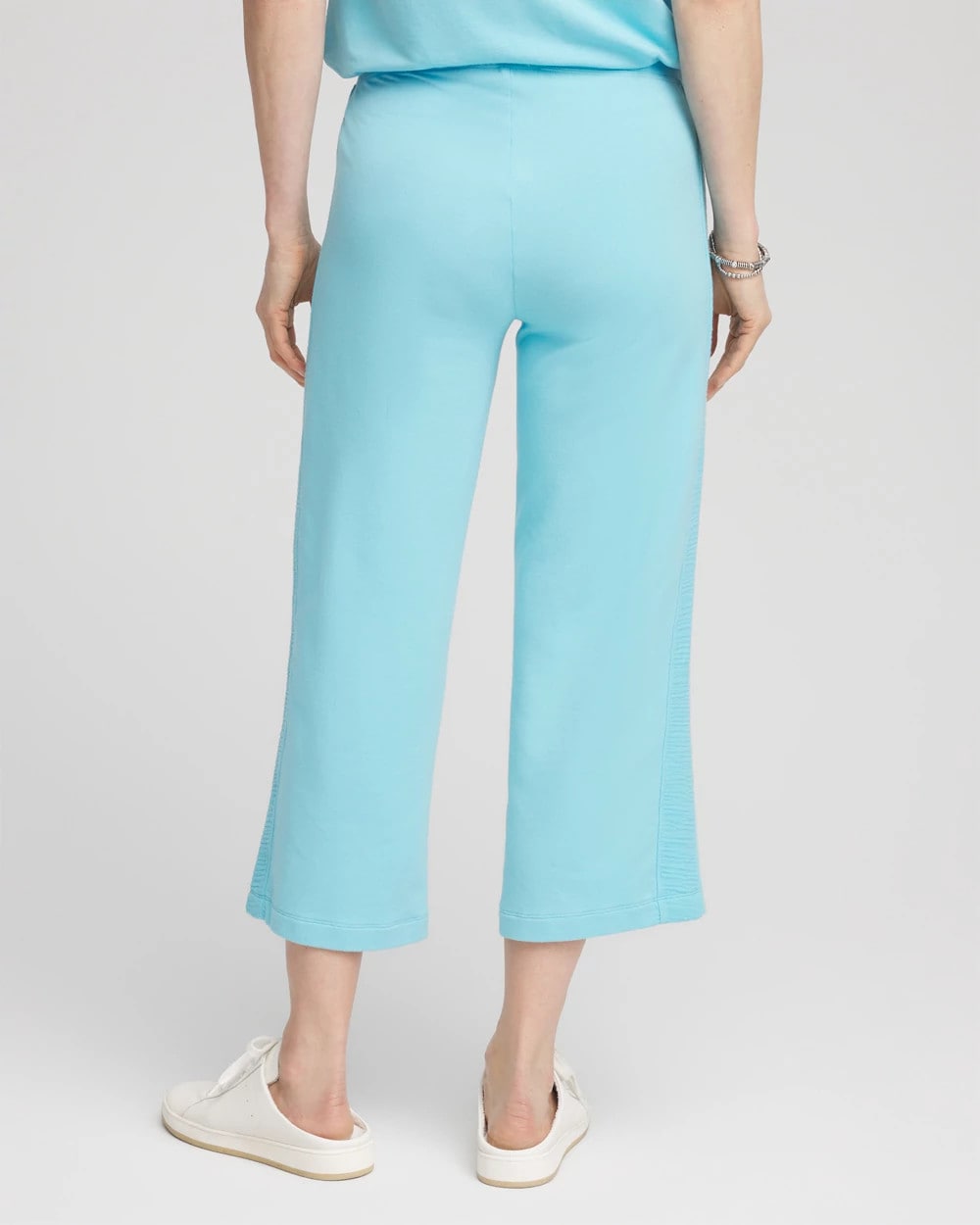 Chico's Zenergy® French Terry Gauze-Inset Cropped Pants