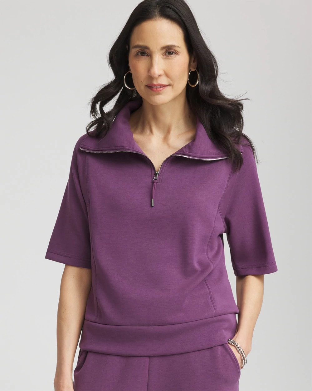 Chico's Zenergy® Soft Half-Zip Top