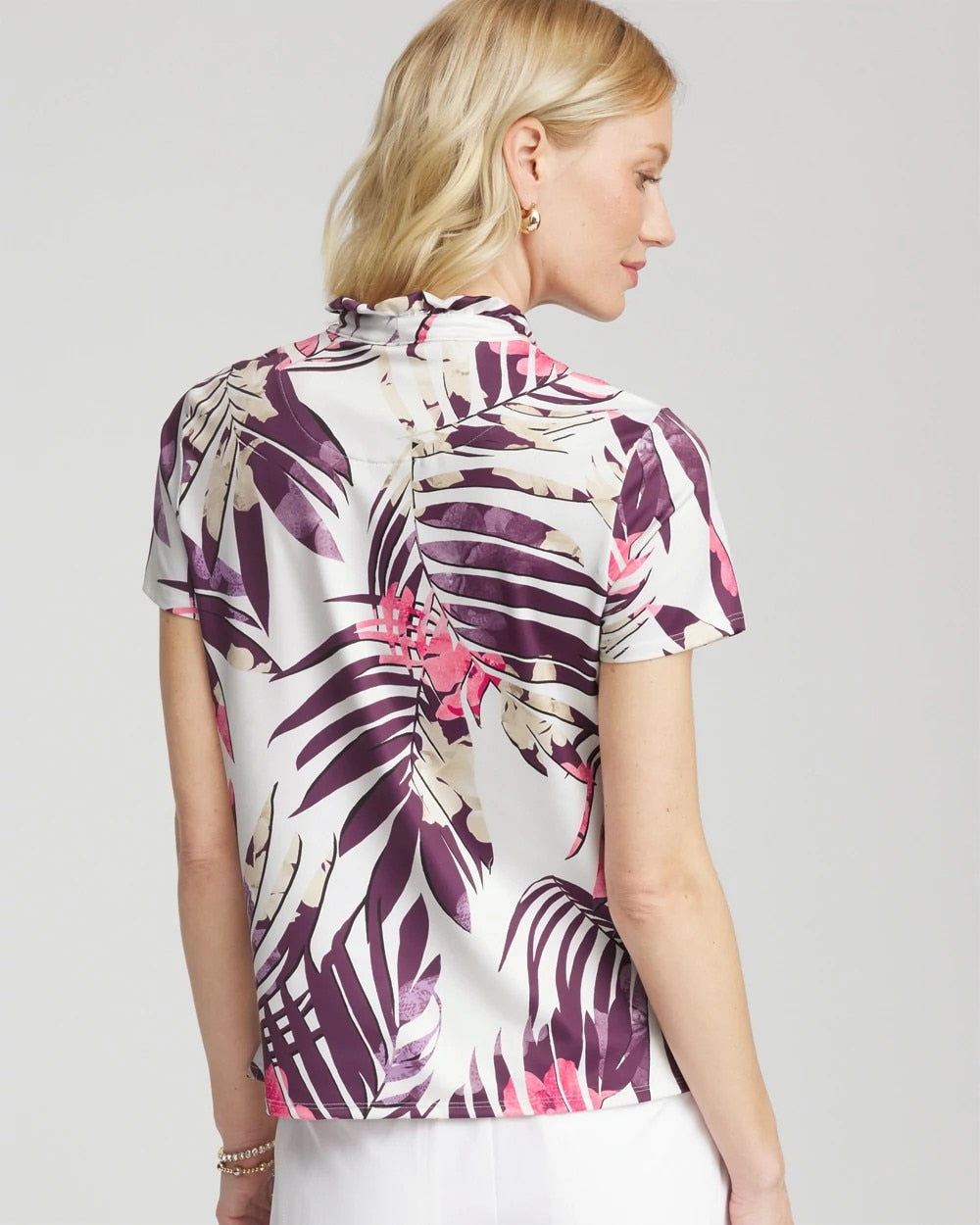 Chico's Zenergy® UPF Ruffle-Neck Polo