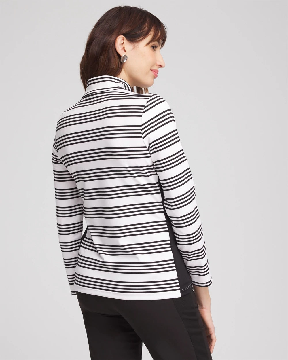 Chico's Zenergy® UPF Stripe Long Sleeve Top
