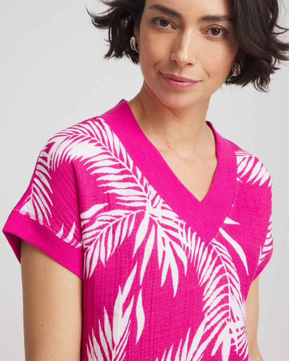 Chico's Zenergy® Tropical Gauze Top