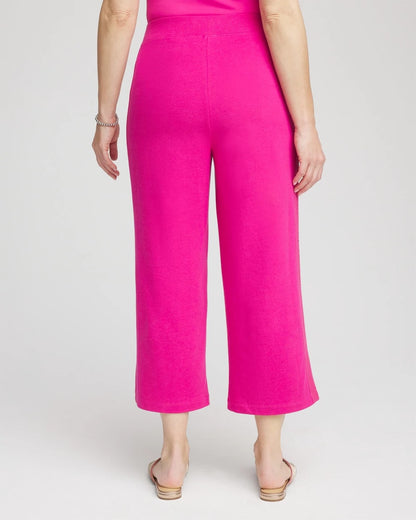 Chico's Zenergy® French Terry Gauze-Inset Cropped Pants