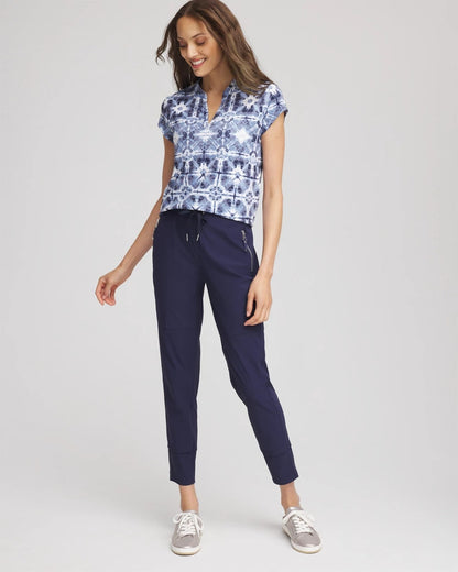 Chico's Zenergy® UPF Printed Polo Top