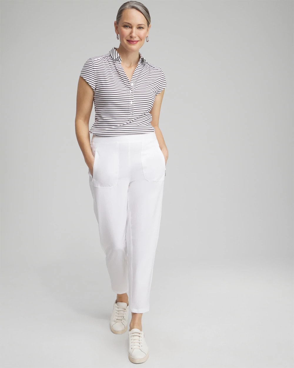 Chico's Zenergy® UPF Ribbed Side Ankle Pants