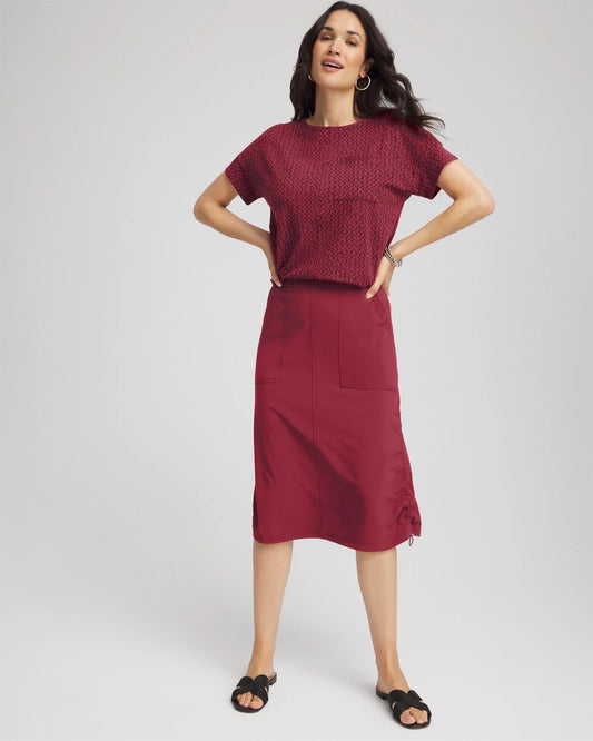 Chico's Zenergy® UPF Bungee-Hem Pull-On Skirt