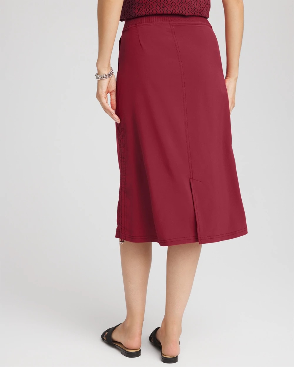 Chico's Zenergy® UPF Bungee-Hem Pull-On Skirt